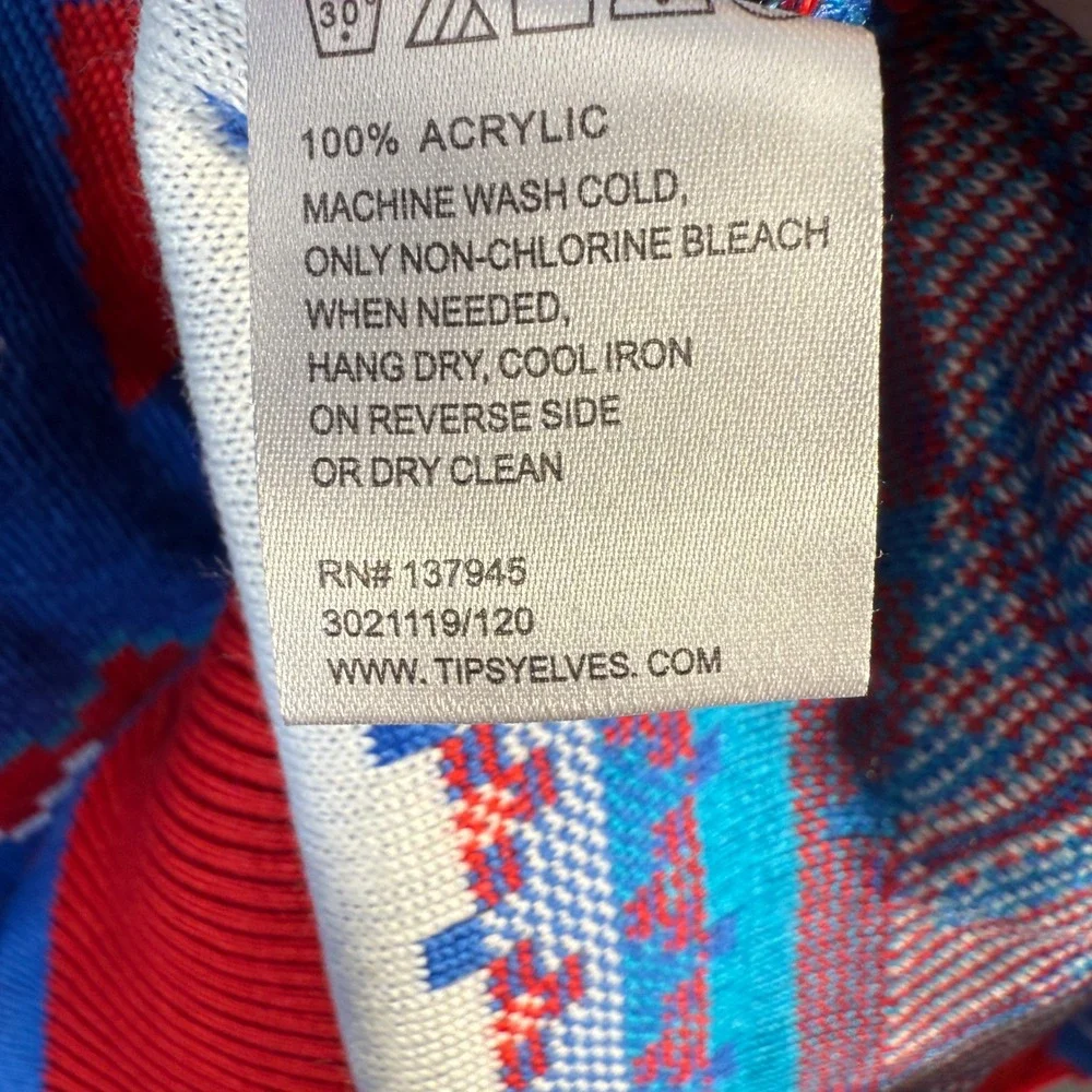 Tipsy Elves‎ Natural Light Ugly Christmas Sweater Mens 4XL Blue Beer NIP